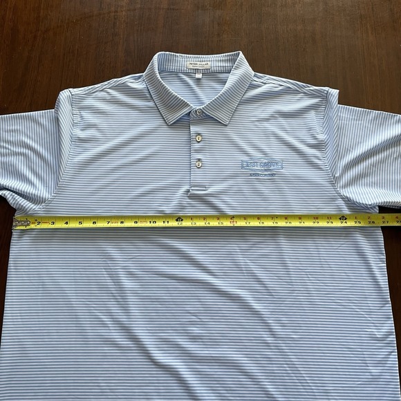 Peter Millar Summer Comfort Polo Men's XXL 2XL Blue Stripe Golf Casual Dadcore - Picture 4 of 8